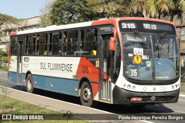 Viação Sul Fluminense 1215 na cidade de Volta Redonda, Rio de Janeiro, Brasil, por Paulo Henrique Pereira Borges. Número da foto: #12563448.