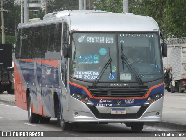 Viação Ideal B28737 na cidade de Rio de Janeiro, Rio de Janeiro, Brasil, por Luiz Guilherme. Número da foto: #12563428.