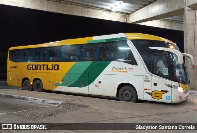 Empresa Gontijo de Transportes 21415 na cidade de Aracaju, Sergipe, Brasil, por Gladyston Santana Correia. Número da foto: #12567050.