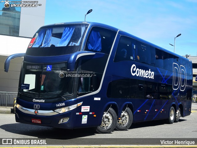 Viação Cometa 14306 na cidade de Rio de Janeiro, Rio de Janeiro, Brasil, por Victor Henrique. Número da foto: #12566231.