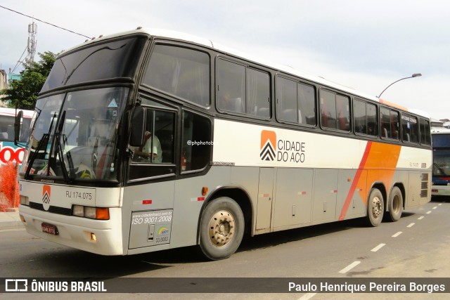 Viação Cidade do Aço RJ 174.075 na cidade de Rio de Janeiro, Rio de Janeiro, Brasil, por Paulo Henrique Pereira Borges. Número da foto: #12565794.
