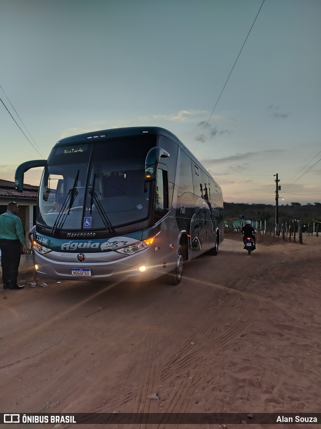 Águia Turismo 11106 na cidade de Gado Bravo, Paraíba, Brasil, por Alan Souza. Número da foto: #12565126.