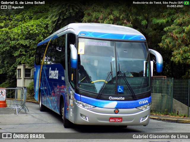 Viação Cometa 17224 na cidade de São Paulo, São Paulo, Brasil, por Gabriel Giacomin de Lima. Número da foto: #12565846.