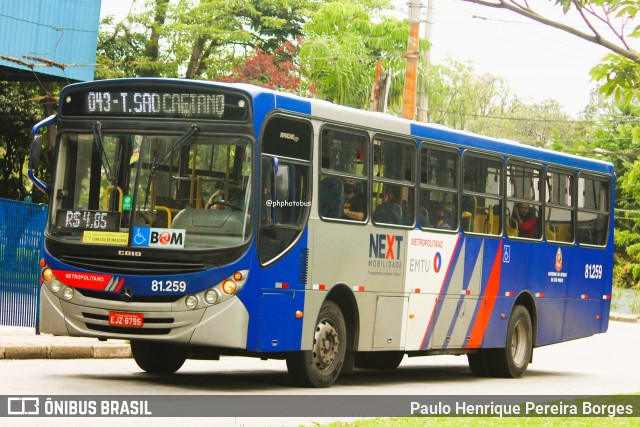 Next Mobilidade - ABC Sistema de Transporte 81.259 na cidade de Santo André, São Paulo, Brasil, por Paulo Henrique Pereira Borges. Número da foto: #12565869.