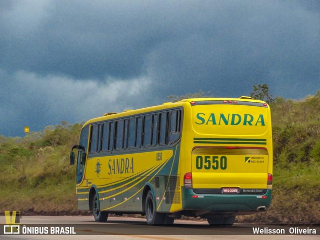 Viação Sandra 0550 na cidade de Itabirito, Minas Gerais, Brasil, por Welisson  Oliveira. Número da foto: #12565590.