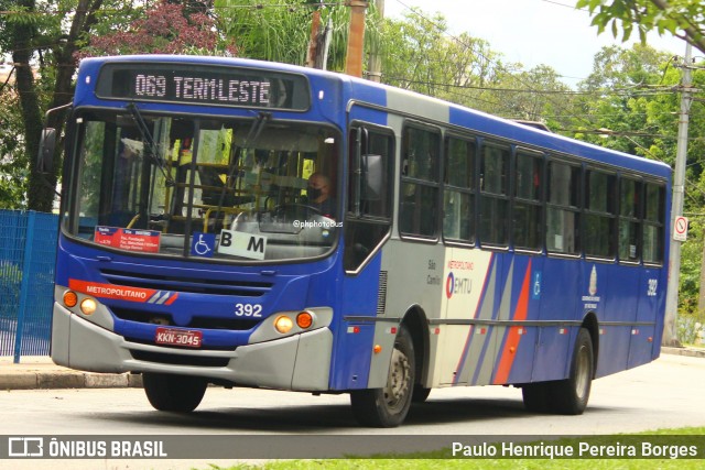 Viação São Camilo 392 na cidade de Santo André, São Paulo, Brasil, por Paulo Henrique Pereira Borges. Número da foto: #12565878.