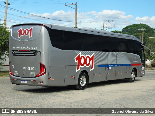 Auto Viação 1001 RJ 108.001 na cidade de Rio de Janeiro, Rio de Janeiro, Brasil, por Gabriel Oliveira da Silva. Número da foto: #12569928.