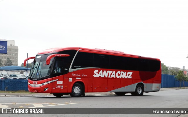 Viação Santa Cruz 24519 na cidade de São Paulo, São Paulo, Brasil, por Francisco Ivano. Número da foto: #12569845.