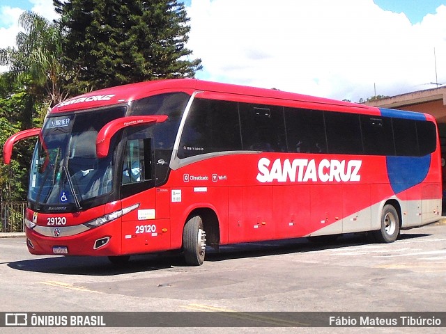 Viação Santa Cruz 29120 na cidade de Três Corações, Minas Gerais, Brasil, por Fábio Mateus Tibúrcio. Número da foto: #12567630.