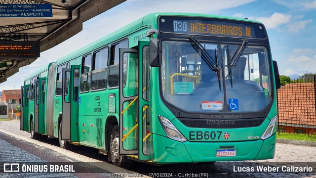 Auto Viação São José dos Pinhais EB607 na cidade de Curitiba, Paraná, Brasil, por Lucas Weber Calizario. Número da foto: #12569009.
