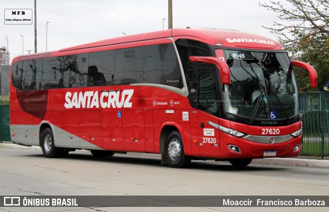 Viação Santa Cruz 27620 na cidade de São Paulo, São Paulo, Brasil, por Moaccir  Francisco Barboza. Número da foto: #12568379.