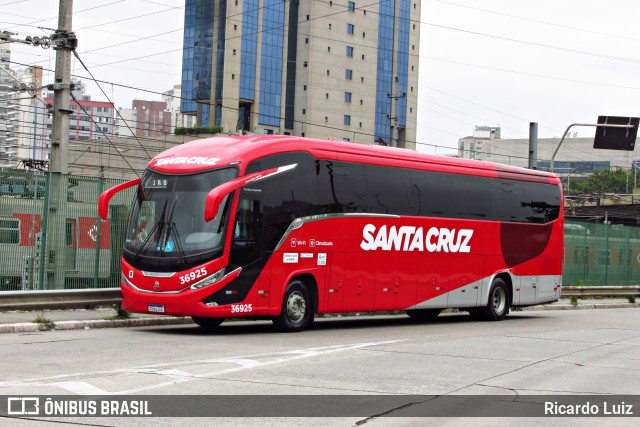 Viação Santa Cruz 36925 na cidade de São Paulo, São Paulo, Brasil, por Ricardo Luiz. Número da foto: #12568561.