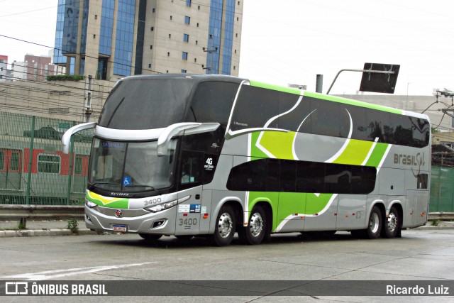 Brasil Sul Linhas Rodoviárias 3400 na cidade de São Paulo, São Paulo, Brasil, por Ricardo Luiz. Número da foto: #12568716.