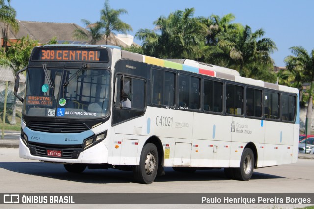 Real Auto Ônibus C41021 na cidade de Rio de Janeiro, Rio de Janeiro, Brasil, por Paulo Henrique Pereira Borges. Número da foto: #12568036.