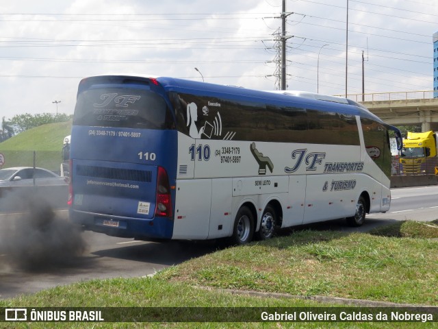 JF Transporte e Turismo 110 na cidade de Aparecida, São Paulo, Brasil, por Gabriel Oliveira Caldas da Nobrega. Número da foto: #12567752.