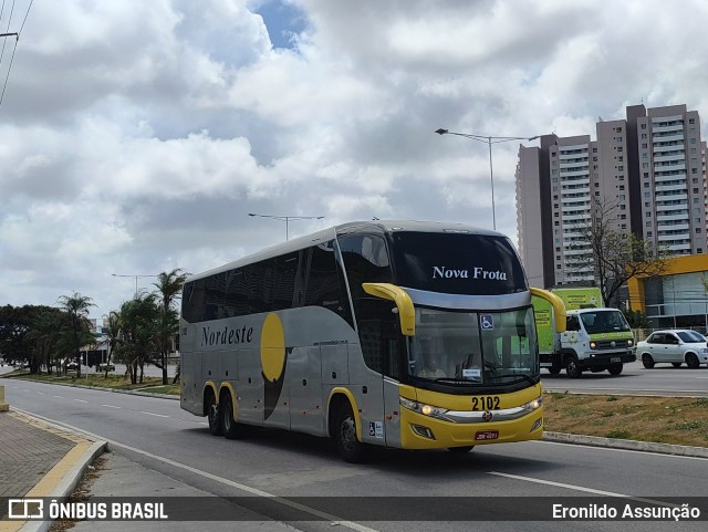 Viação Nordeste 2102 na cidade de Natal, Rio Grande do Norte, Brasil, por Eronildo Assunção. Número da foto: #12570163.