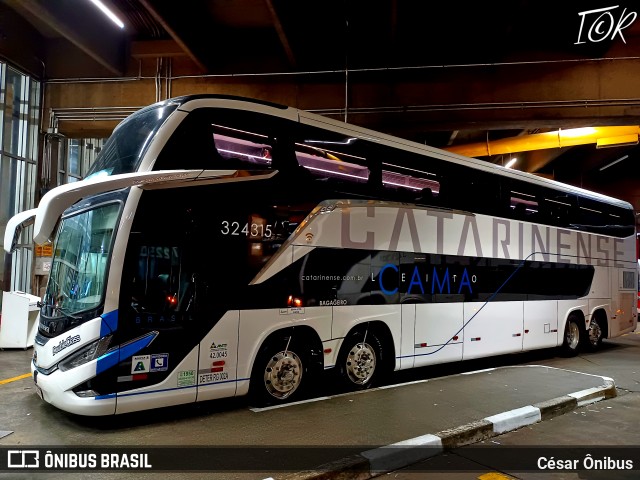 Auto Viação Catarinense 324315 na cidade de São Paulo, São Paulo, Brasil, por César Ônibus. Número da foto: #12569332.