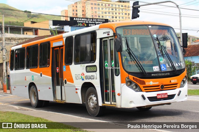 Linave Transportes A03005 na cidade de Nova Iguaçu, Rio de Janeiro, Brasil, por Paulo Henrique Pereira Borges. Número da foto: #12568005.