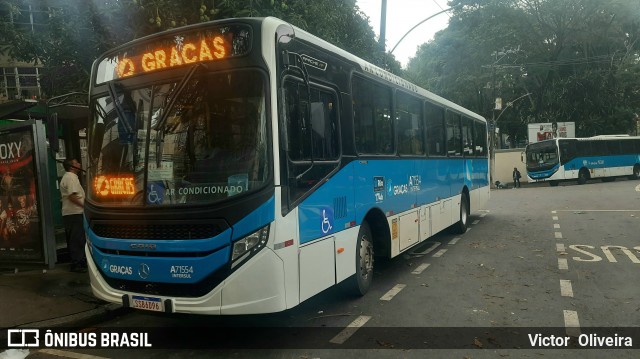 Viação Nossa Senhora das Graças A71554 na cidade de Rio de Janeiro, Rio de Janeiro, Brasil, por Victor  Oliveira. Número da foto: #12568932.