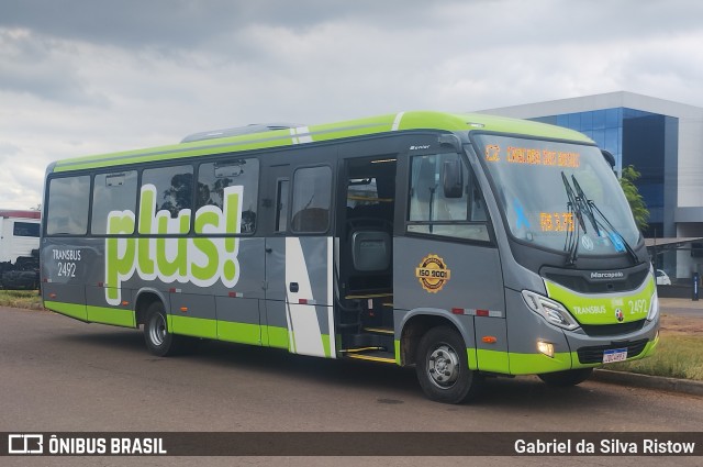 Transbus Cachoeirinha 2492 na cidade de Cachoeirinha, Rio Grande do Sul, Brasil, por Gabriel da Silva Ristow. Número da foto: #12568341.