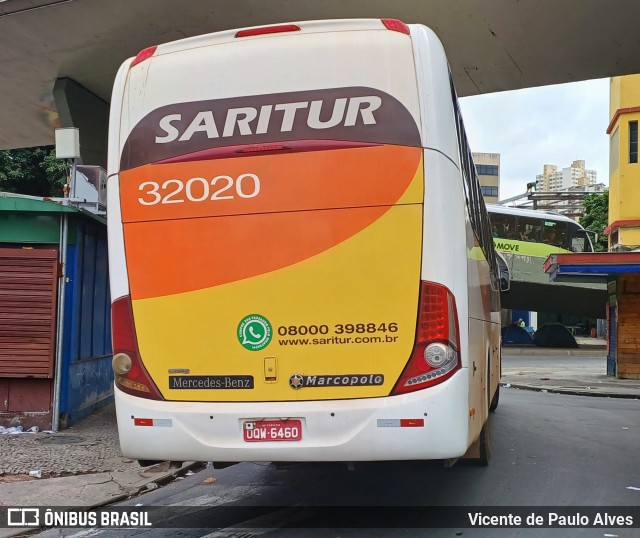 Saritur - Santa Rita Transporte Urbano e Rodoviário 32020 na cidade de Belo Horizonte, Minas Gerais, Brasil, por Vicente de Paulo Alves. Número da foto: #12568135.