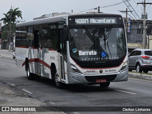 Auto Viação ABC RJ 105.032 na cidade de Niterói, Rio de Janeiro, Brasil, por Cleiton Linhares. Número da foto: #12571828.
