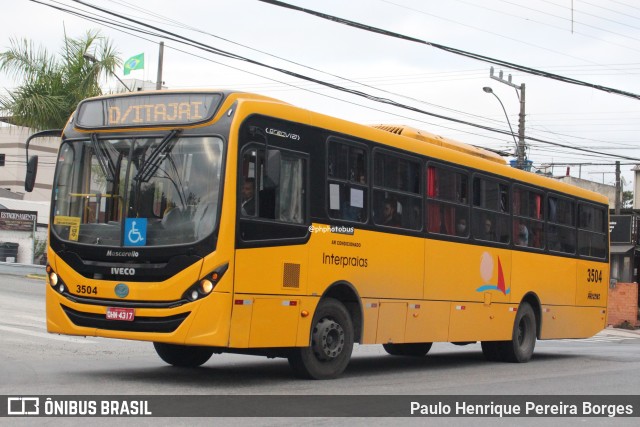 Viação Praiana 3504 na cidade de Balneário Camboriú, Santa Catarina, Brasil, por Paulo Henrique Pereira Borges. Número da foto: #12570772.