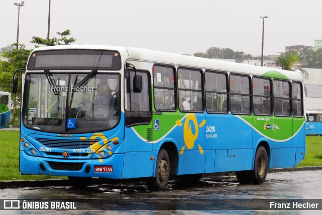 Santa Zita Transportes Coletivos 20281 na cidade de Cariacica, Espírito Santo, Brasil, por Franz Hecher. Número da foto: #12572322.