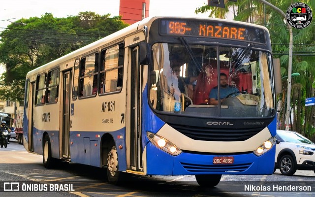 Viação Forte AF-031 na cidade de Belém, Pará, Brasil, por Nikolas Henderson. Número da foto: #12571213.