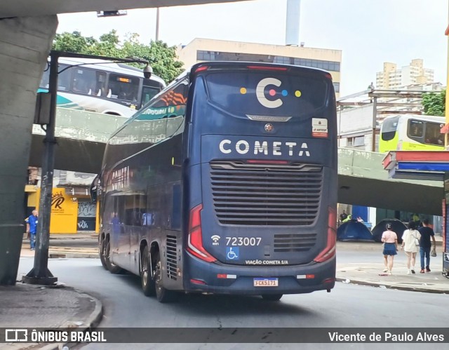 Viação Cometa 723007 na cidade de Belo Horizonte, Minas Gerais, Brasil, por Vicente de Paulo Alves. Número da foto: #12570378.