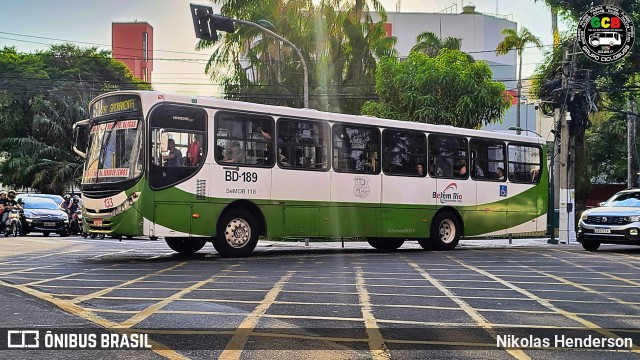 Belém Rio Transportes BD-189 na cidade de Belém, Pará, Brasil, por Nikolas Henderson. Número da foto: #12570868.