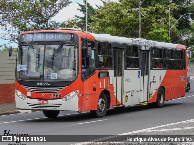 Expresso CampiBus 2289 na cidade de Campinas, São Paulo, Brasil, por Henrique Alves de Paula Silva. Número da foto: #12571104.