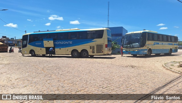 Viação Novo Horizonte 1035311 na cidade de Barra da Estiva, Bahia, Brasil, por Flávio  Santos. Número da foto: #12572024.