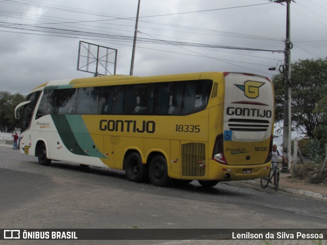 Empresa Gontijo de Transportes 18335 na cidade de Caruaru, Pernambuco, Brasil, por Lenilson da Silva Pessoa. Número da foto: #12572824.