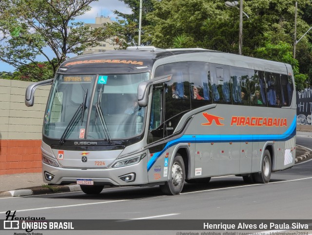 Viação Piracicabana 7224 na cidade de Campinas, São Paulo, Brasil, por Henrique Alves de Paula Silva. Número da foto: #12571138.