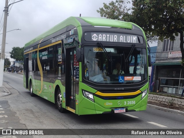 Viação Metrópole Paulista - Zona Leste 3 2656 na cidade de São Paulo, São Paulo, Brasil, por Rafael Lopes de Oliveira. Número da foto: #12572806.