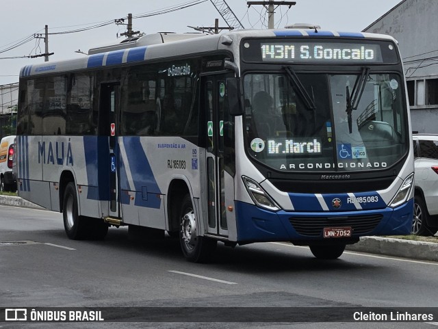 Viação Mauá RJ 185.083 na cidade de Niterói, Rio de Janeiro, Brasil, por Cleiton Linhares. Número da foto: #12571824.