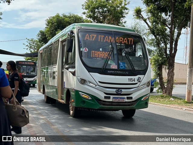 Viação Paraense Cuiabá Transportes 1154 na cidade de Cuiabá, Mato Grosso, Brasil, por Daniel Henrique. Número da foto: #12571712.