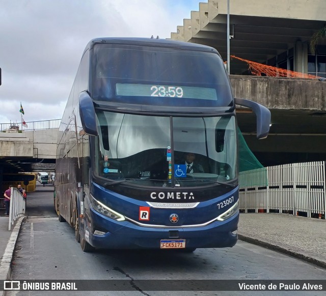 Viação Cometa 723007 na cidade de Belo Horizonte, Minas Gerais, Brasil, por Vicente de Paulo Alves. Número da foto: #12570377.