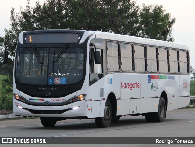 Consórcio Navegantes - 09  > Empresa de Transportes Nossa Senhora Aparecida > Empresa de Transportes Marcos da Silva 09001 na cidade de Jequiá da Praia, Alagoas, Brasil, por Rodrigo Fonseca. Número da foto: #12531465.