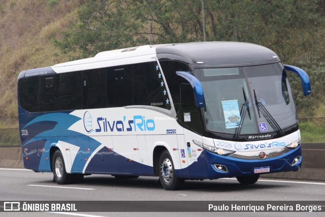 Silva's Rio Turismo e Fretamento 2026 na cidade de Piraí, Rio de Janeiro, Brasil, por Paulo Henrique Pereira Borges. Número da foto: #12530944.