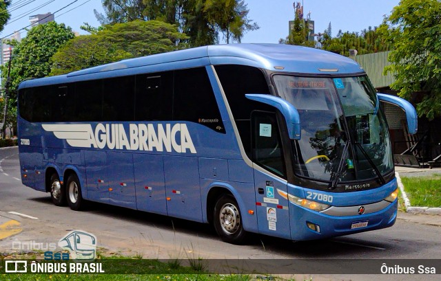 Viação Águia Branca 27080 na cidade de Salvador, Bahia, Brasil, por Ônibus Ssa. Número da foto: #12531748.