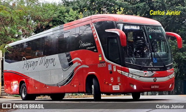 Empresa de Ônibus Pássaro Marron 5930 na cidade de São Paulo, São Paulo, Brasil, por Carlos Júnior. Número da foto: #12531319.