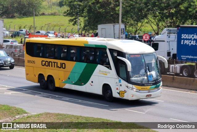 Empresa Gontijo de Transportes 18505 na cidade de Aparecida, São Paulo, Brasil, por Rodrigo Coimbra. Número da foto: #12529572.