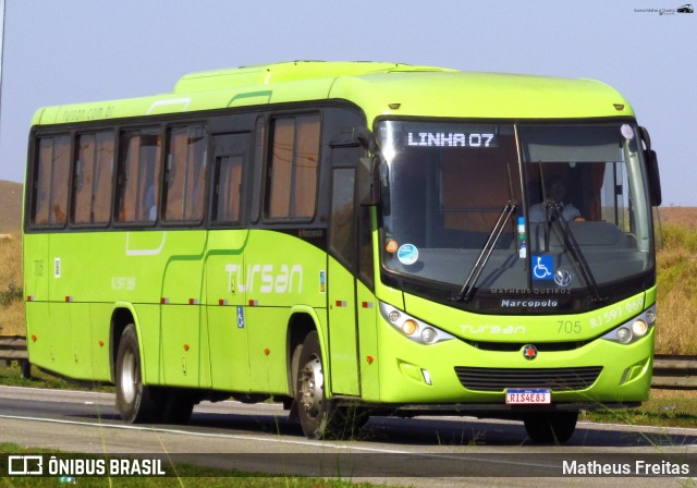 Tursan - Turismo Santo André 705 na cidade de Porto Real, Rio de Janeiro, Brasil, por Matheus Freitas. Número da foto: #12531202.