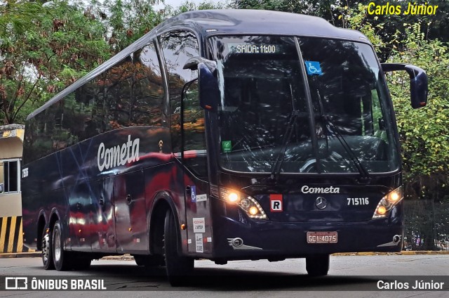 Viação Cometa 715116 na cidade de São Paulo, São Paulo, Brasil, por Carlos Júnior. Número da foto: #12531270.