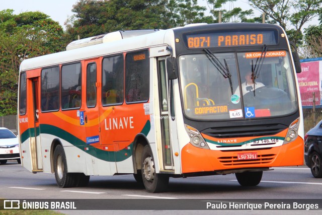 Linave Transportes RJ 146.148 na cidade de Nova Iguaçu, Rio de Janeiro, Brasil, por Paulo Henrique Pereira Borges. Número da foto: #12530900.