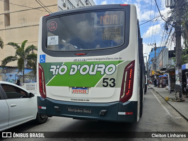 Rio D´Ouro Transportes Coletivos 53 na cidade de São João de Meriti, Rio de Janeiro, Brasil, por Cleiton Linhares. Número da foto: #12529384.