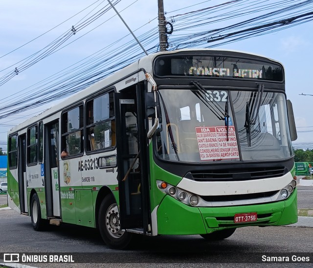 Transurb AE-63213 na cidade de Belém, Pará, Brasil, por Samara Goes. Número da foto: #12530510.