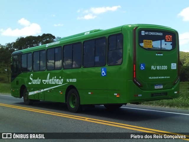 Transportes Santo Antônio RJ 161.020 na cidade de Magé, Rio de Janeiro, Brasil, por Pietro dos Reis Gonçalves . Número da foto: #12529317.